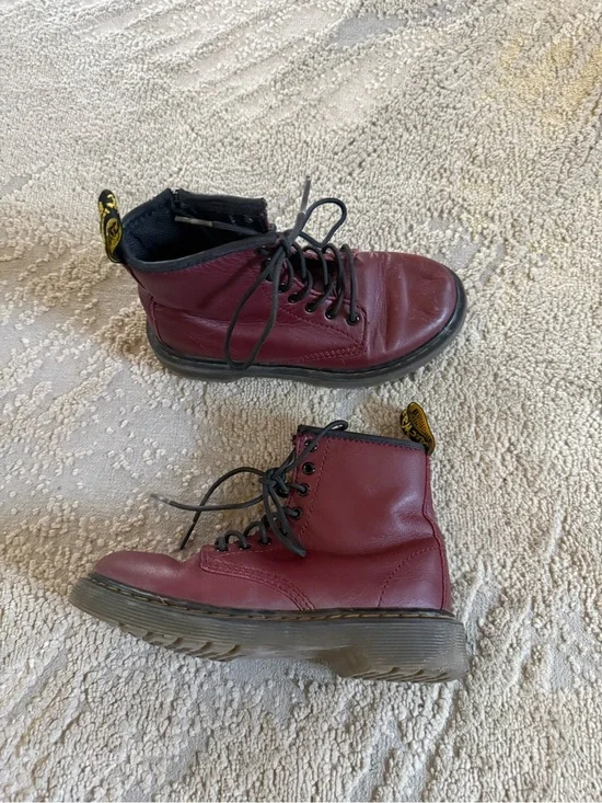 Dr. Martens Boots maroon red lace up 1460J AW004 size 13