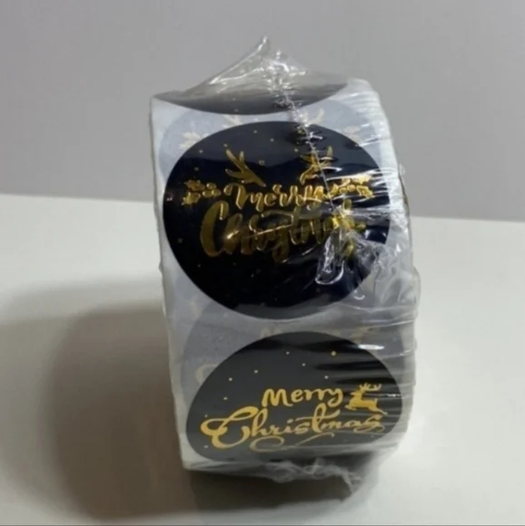Merry christmas 100‎ stickers sel adhesive