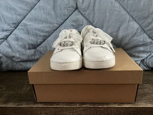 Steve Madden White Jisla Tennis Shoes Girls size 1