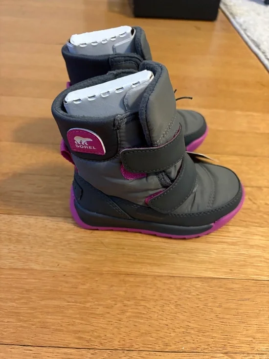 Sorel kids pink snow boots