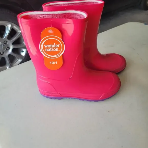 Wonder-nation Pink and Purple Boots 13/1