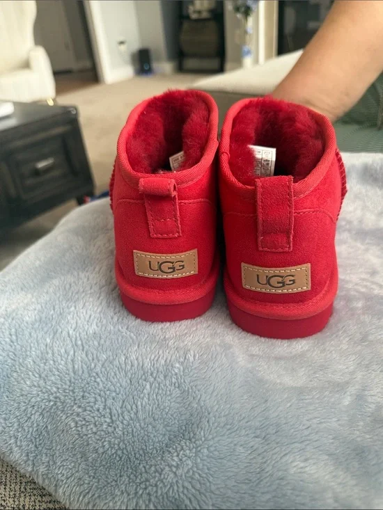 UGG Kids Cozy Red Mini Boots