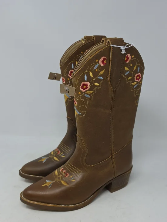 Shyanne Girls' Stephanie Western Boots - Round Toe Size 5