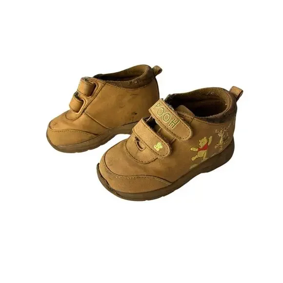 REPAIR or DISPLAY ONLY Disney Winnie The Pooh Hiker Boots Toddlers 5 Vintage 90s