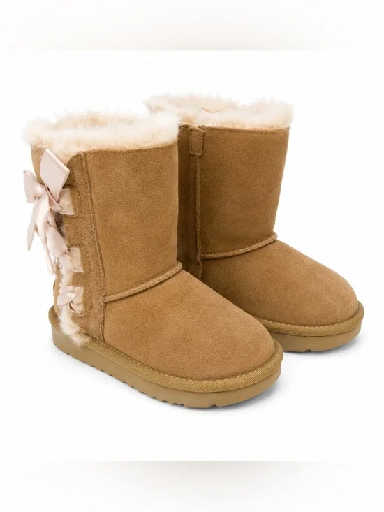 UGG Brown Kids' Winter Boots with  Fur Lining. Good Condition. Size 7. Pala