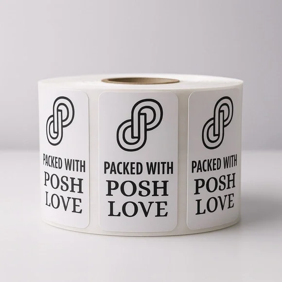 Posh Love sticker | packaging supplies | thank you sticker Roll 2in​