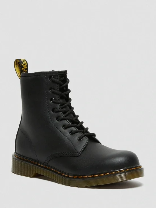 Dr. Martens Black Lace-Up Kids Combat Boot