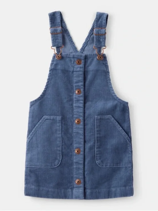OSHKOSH B’GOSH Toddler Girl Corduroy Skirtall - Blue NEW 18M