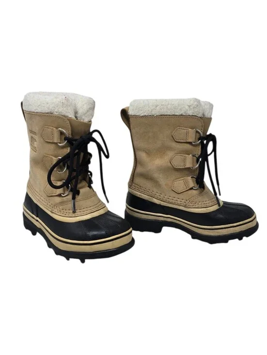 Sorel Caribou Waterproof Lined Lace Up Winter Snow Boots Little Kid Size 1