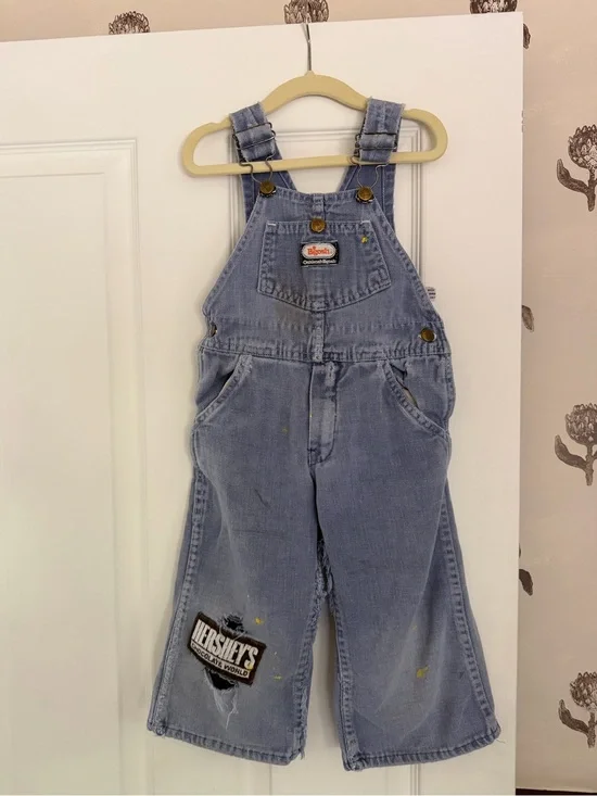 Vintage Oshkosh Toddler Overalls from the 70s