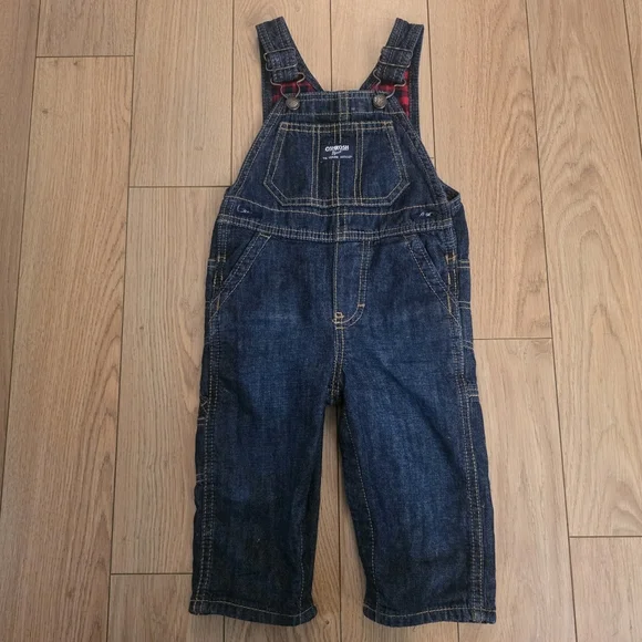 Oshkosh Bgosh Denim Overalls- 12 Months