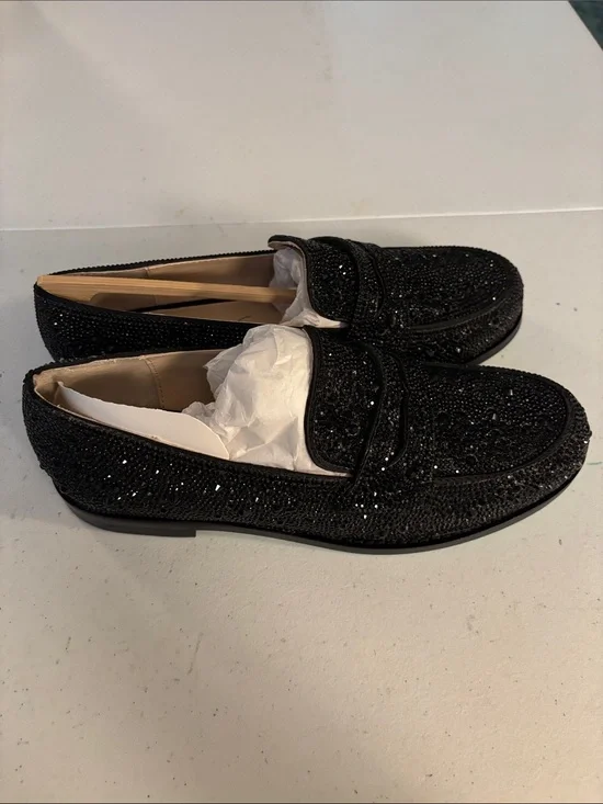 Betsey JohnsonBlack Sparkle Loafers