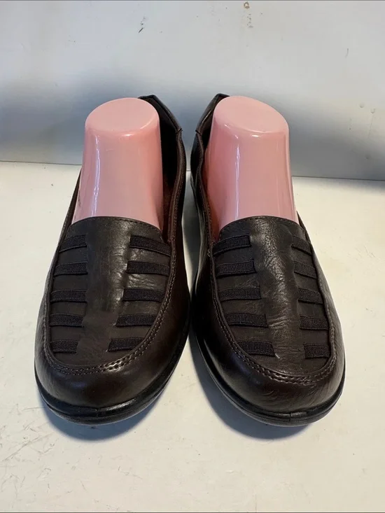 Women's Brown Slip-On Comfort Loafers