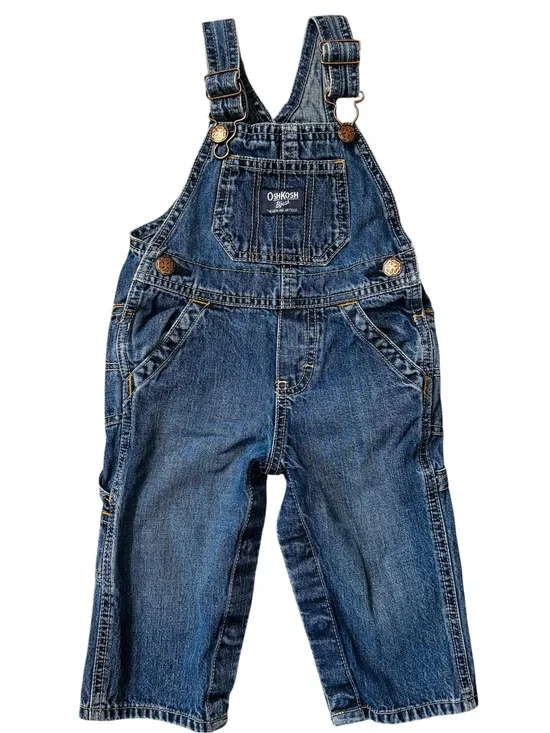 OshKosh B'gosh Dark Blue Denim Overalls