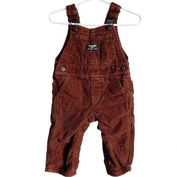 OshKosh B’Gosh Baby Boy‎ Corduroy Fleece Lined Overalls