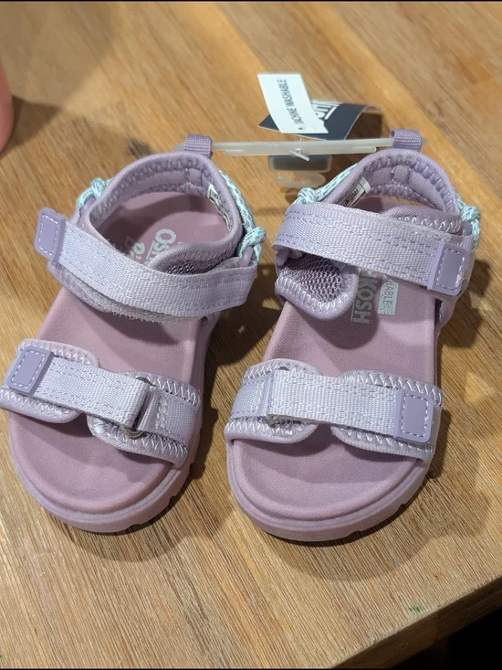 OshKosh B'gosh Lilac Adjustable Strap Kids Sandals