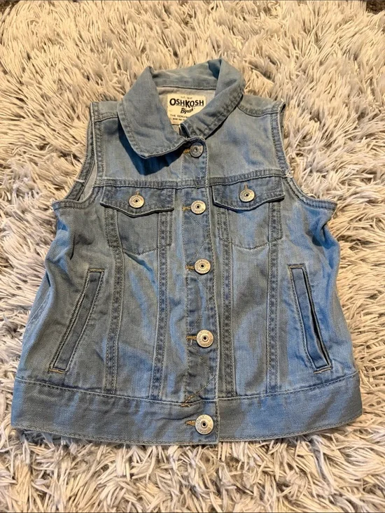 OshKosh B'gosh Light Blue Denim Vest