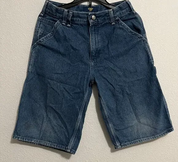 OshKosh B'gosh Boys Cargo Denim Shorts Blue 14 30W 12