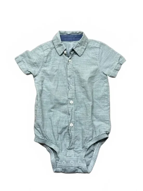 OshKosh B'gosh Baby Boy Short Sleeve Button-Up Bodysuit 24M