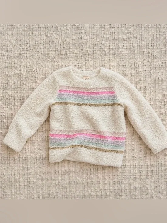 18M OshKosh B'gosh fuzzy striped sweater