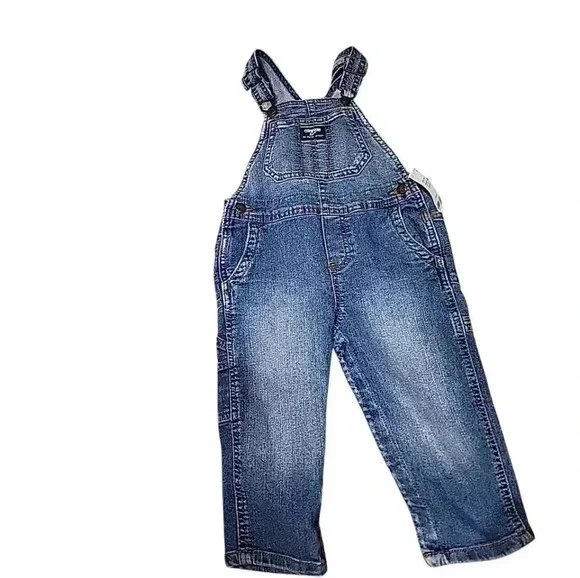 OshKosh 24 Month unisex denim overalls.  Brand new