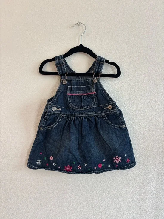 vintage Oshkosh denim overall dress size 18 months