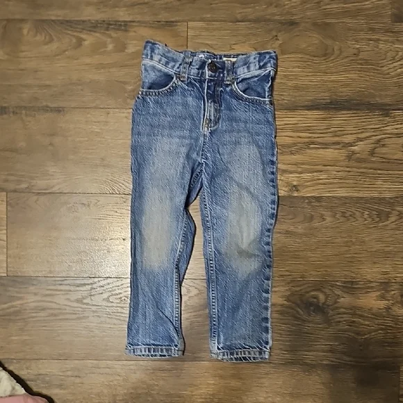OshKosh B'gosh Light Blue Kids  Jeans Toddler 4t Boy Girl Adjustable Straight