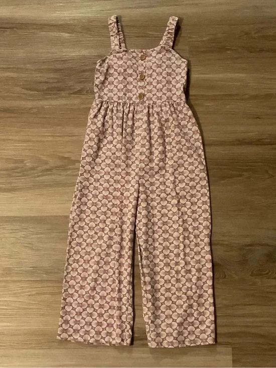 OshKosh B'gosh | Mauve Pink Floral Strap Jumpsuit