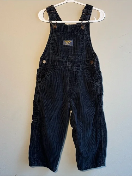 OshKosh B'gosh Kids black Corduroy Overalls