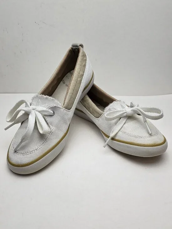 RARE Adidas Neo Barreda Women's Canvas Boat Shoes Size 7