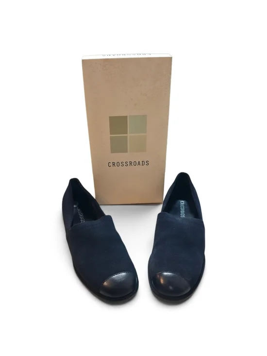Men's Navy Slip-On Dress Loafers