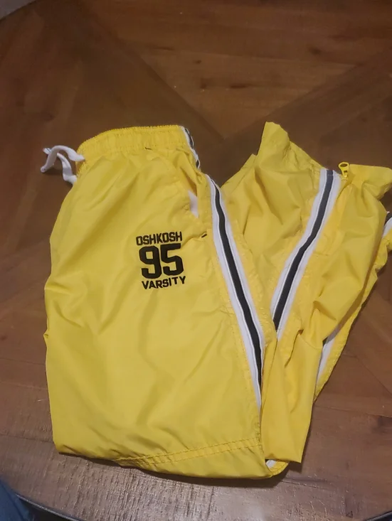 OshKosh B'gosh Yellow Varsity 95 Kids Jogger Sweatpants