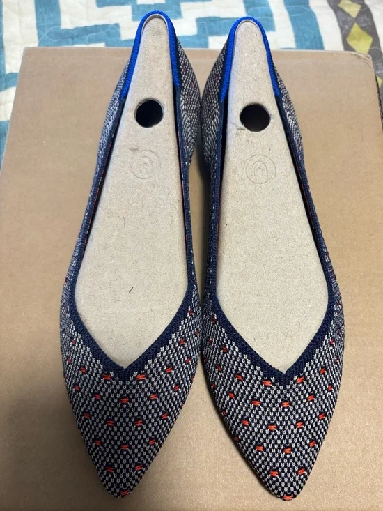 Rothy’s Coral Dot the Point Flat