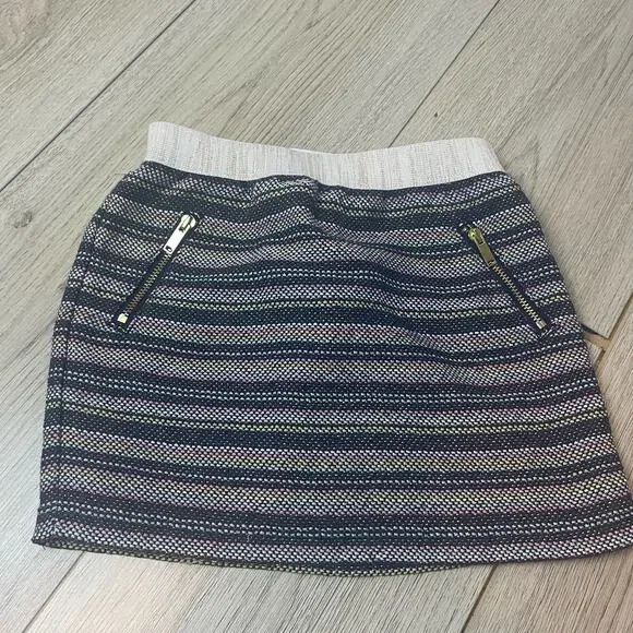 Osh Kosh Skirt fully lined metallic stripe w/ pockets Girls 5T