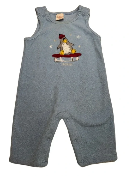 OshKosh B'gosh Light Blue Penguin Fleece Sleep Sack Romper
