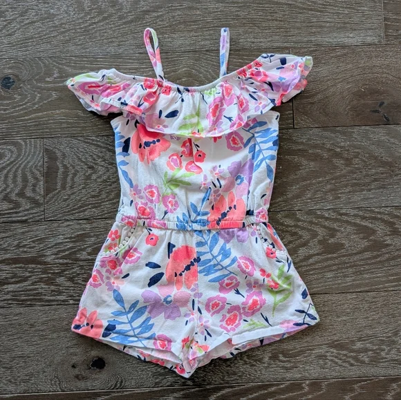 3/$15 - OshKosh B'gosh Floral Floral Romper Size 5T