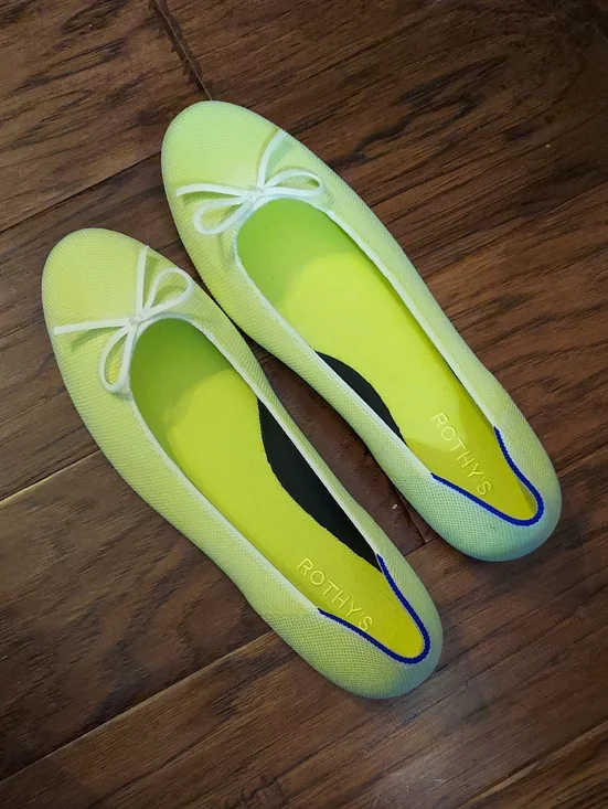Rothys The Ballet Flat Chartreuse 10
