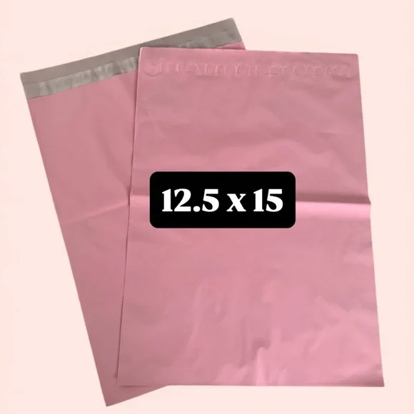 (10) 12.5x15 LARGE Light Pink Poly Mailers