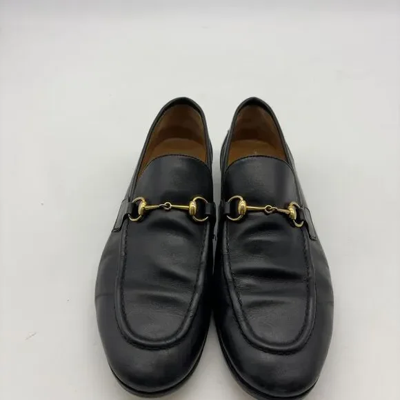 GUCCI Leather Horsebit Loafers