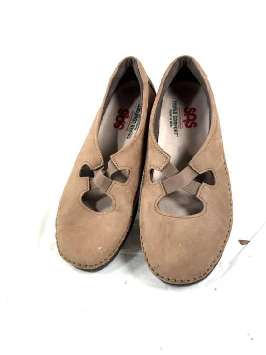SAS Women's Size 8.5W Praline Tan Crissy Slip On Nubuck Leather Loafer Shoes