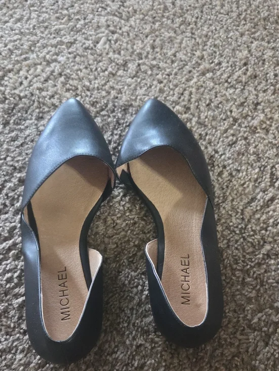 Michaels Black Pointed-Toe D'Orsay Flats