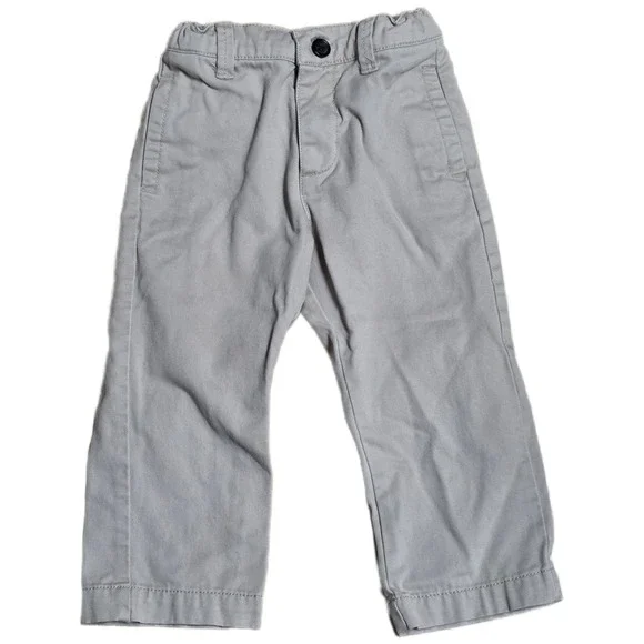 OshKosh B'gosh Chino Pants Boy's Size 24 Months Beige‎ Elastic Waist