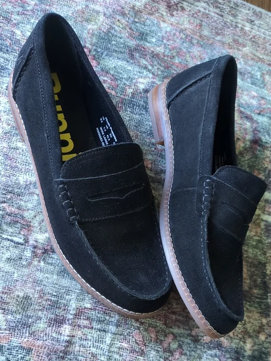 Hush Puppies Suede Penny Loafers 9.5 Wide