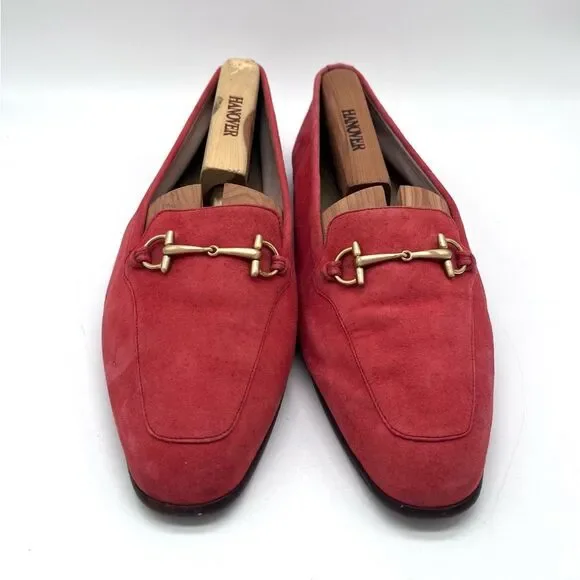 Gucci Women’s Jordaan Suede Accent Loafers 38.5