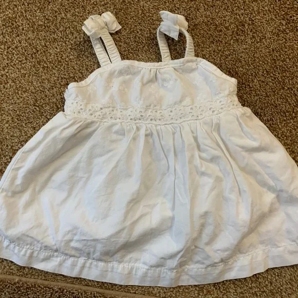 White eyelet genuine kids by Osh Kosh top