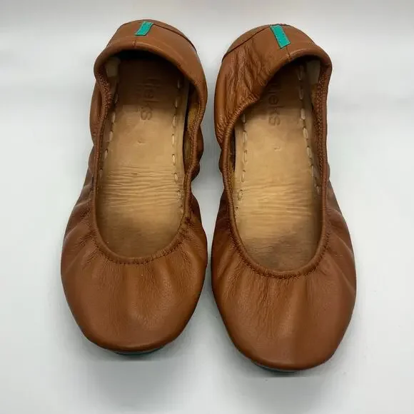 Tieks Chestnut Brown Ballet Flats SIZE 8