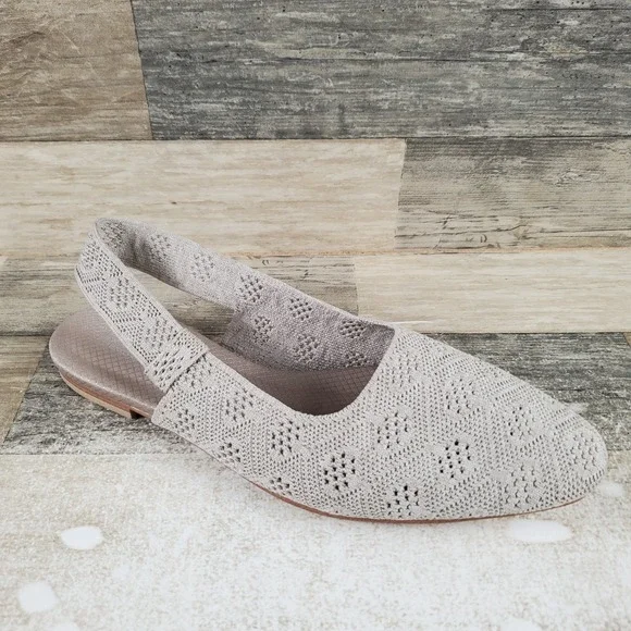 Skechers Cleo Snip Sweet Time Womens Flats Sz 10 Taupe Beige Slingback Round Toe