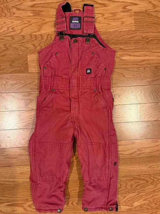 OshKosh B'gosh Burgundy/Red Kids Overalls