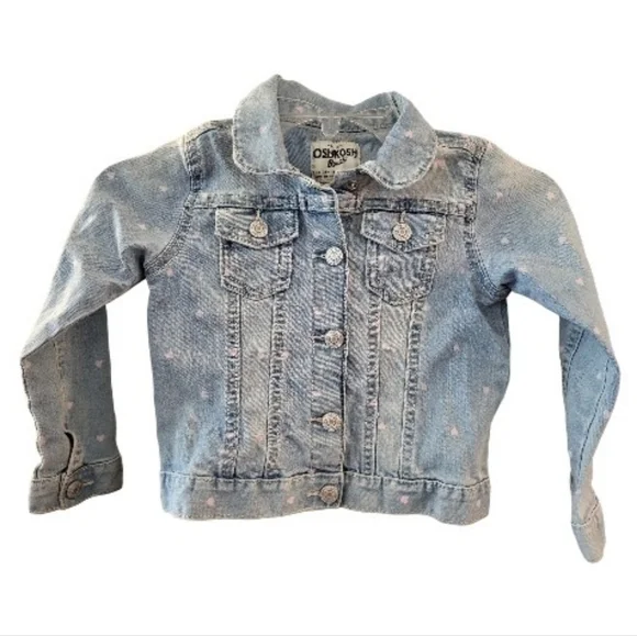 OshKosh B'gosh Toddler Girls' Denim Jacket in Light Blue - Size 5T