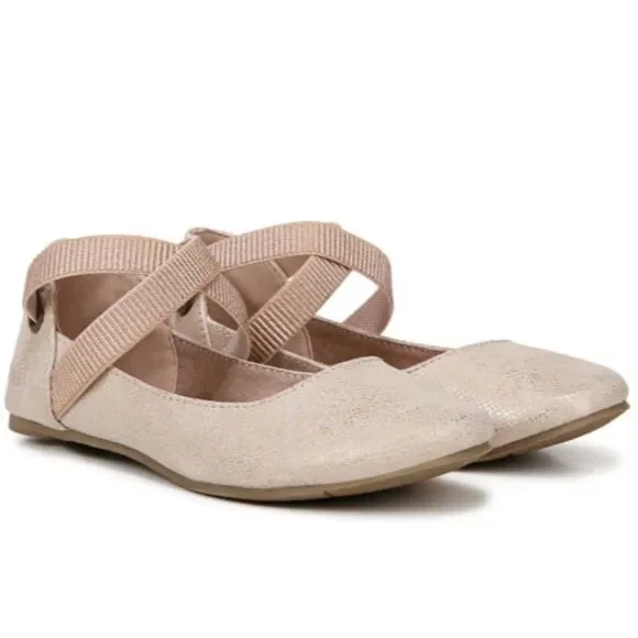 Blowfish Malibu Kids' Pixi Ballet Flat Kid In Rose Gold Reptile
